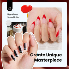 Beetles Hema-Free Gel Polish Set white bottle gives a clean neutral option for work.