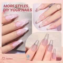 Beetles Jelly Gel swatches demonstrate buildable translucent to opaque coverage.