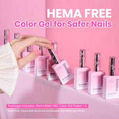 Beetles Jelly Gel Nail Polish Set color swatches showing translucent neon tones for glassy finishes.
