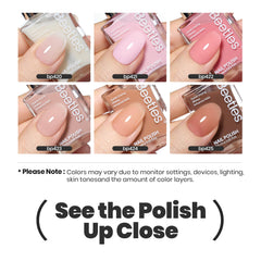 Beetles Jelly Nail Polish quick-dry formula delivers a fast manicure.