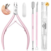 Beetles Cuticle Remover Pen used for precise, mess-free nail prep.