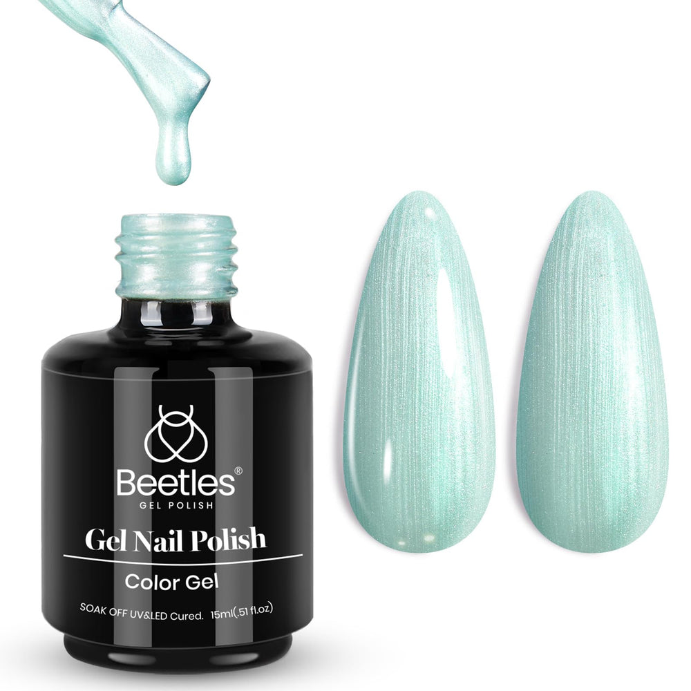 Beetles Mint Green Gel Polish bottle for at-home manicure with lasting shine