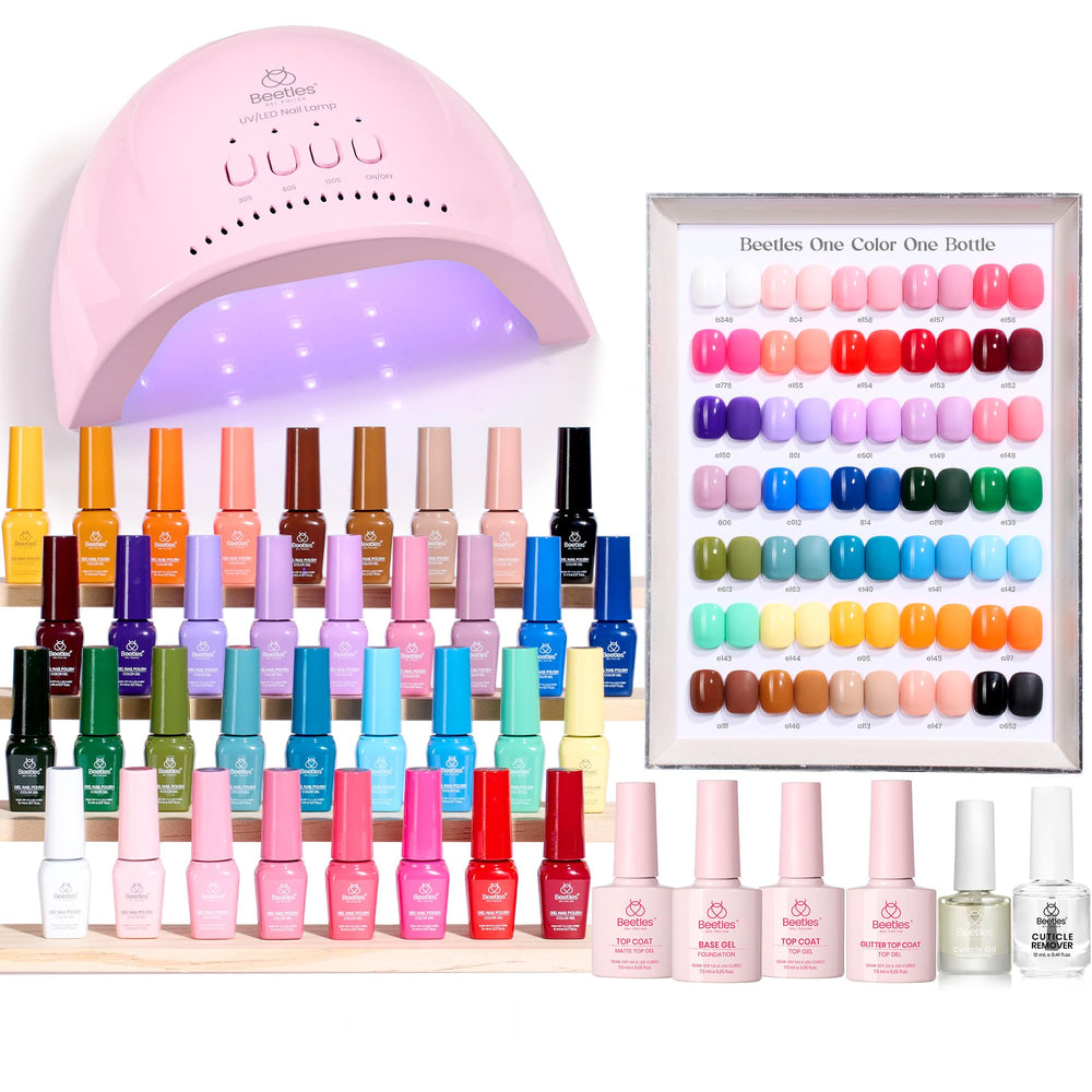 Beetles Mood Mosaic 35-color gel set for vibrant at home manicures