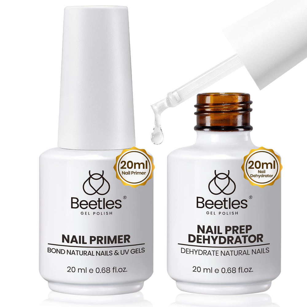Beetles nail dehydrator bottle close-up, highlighting the 20ml capacity for salon use