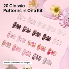 Beetles Nail Foil transfer process for quick at-home designs.