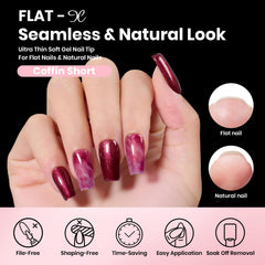 Beetles Nail Glue Gel bottle highlighting strong adhesion for tips.