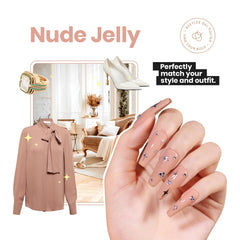 Beetles Gel Polish Nude shade designed for long-lasting color up to eight days.