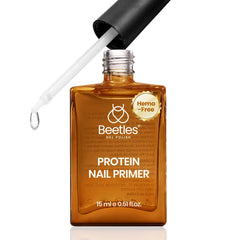 Beetles Nail Primer 15ml bottle enhances adhesion for long-lasting gel manicures.