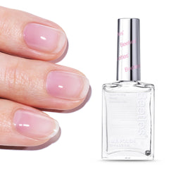Beetles Nail Strengthener bottle application for quick concealing and repair.