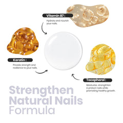 Beetles Nail Strengthener sheer gloss on nails delivers salon shine.