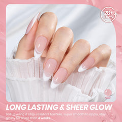 Beetles Nude Pink gel cures in 60-120 seconds for speed