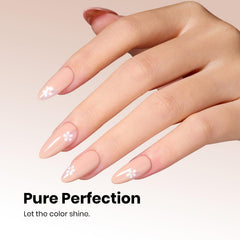 Beetles nude fall gel polish swatches in light brown for shade comparison