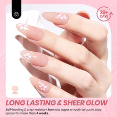 Beetles Nude Gel Polish texture detail highlighting jelly consistency and gloss