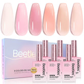 Beetles Nude Pink Na616 bottle with a soft nude glow for elegant nails.