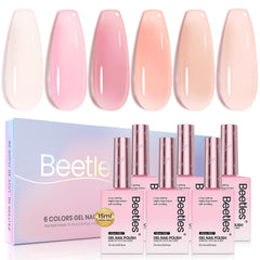 Beetles Nude Pink Na616 bottle with a soft nude glow for elegant nails.