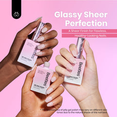Beetles Nude Pink Gel Nail Set six 15ml bottles ready for quick manicures