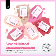 Beetles Nude Pink Gel Nail Set layering demonstrates building from sheer to solid color