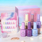 Beetles Ocean Whisper Collection packaging with six-color gel set for versatile manicures.