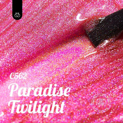 Beetles Paradise Twilight glitter on nails creates a dimensional shimmer.