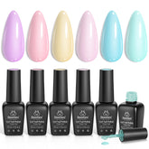 Beetles Pastel Gel Polish Set palette colors for versatile nail art