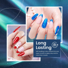Beetles Pearl Gel set nail art application on a DIY manicure