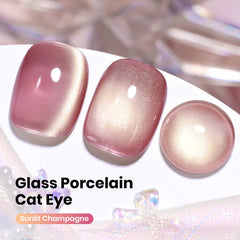 Beetles pink cat eye gel polish with magnet creates a dynamic glow