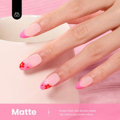 Beetles First Crush pink color swatch illustrating versatile shade for all skin tones.