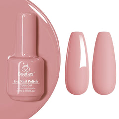 Beetles Pink Gel Polish in dusty mauve for a long-lasting manicure.