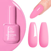 Beetles Pink Gel Polish Silk Rosettes bottle in soft pink shade for spring nails.
