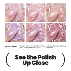 Beetles Pink Nail Polish Set nourishing formula of keratin, biotin, vitamin E
