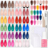 Beetles Press On Nails Rainbow Gleam packaging, ideal for quick home manicures