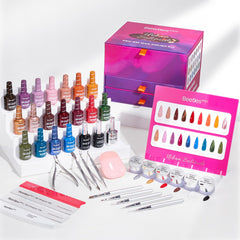 Beetles PRO Gel Polish kit, Urban Solitude palette, ideal for professional salon nail art.