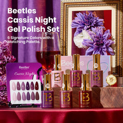 Beetles Purple Gel Polish deep plum shade for elegant evenings