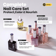 Beetles quick-dry nail polish with base and top coat for speedy manicures