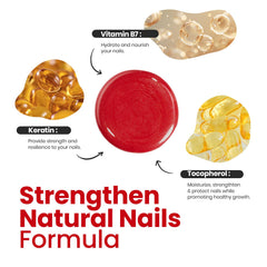 Beetles Red Nail Polish glitter finish close-up highlights vibrant color and shine.