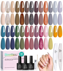 Beetles Retro Gel Nail Polish Set main image with catwalk tonal hues for a chic manicure