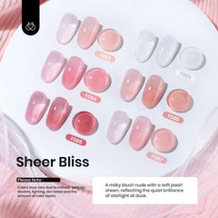 Beetles Rubber Base Builder in soft rose for elegant nude-to-sheer nails