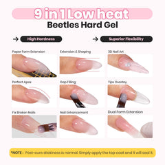 Beetles Gel provides smooth control and balanced texture for precise sculpting.