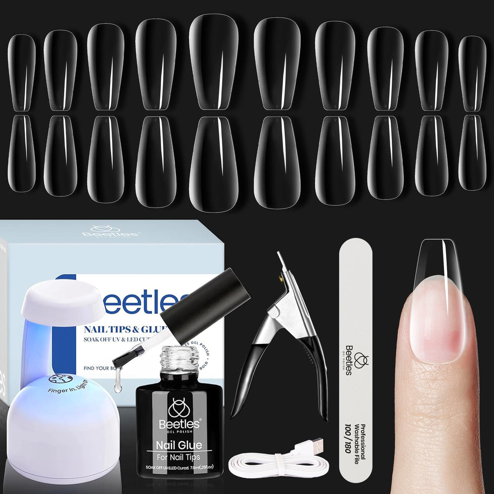 Beetles Soft Gel Nail Kit lamp for fast, even curing of gels