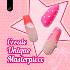 Beetles soft pink nude shades provide versatile everyday manicure options.