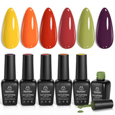 Beetles Spring Gel Nail Polish Set with six winter shades for at-home manicures