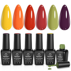 Beetles Spring Gel Nail Polish Set with six winter shades for at-home manicures