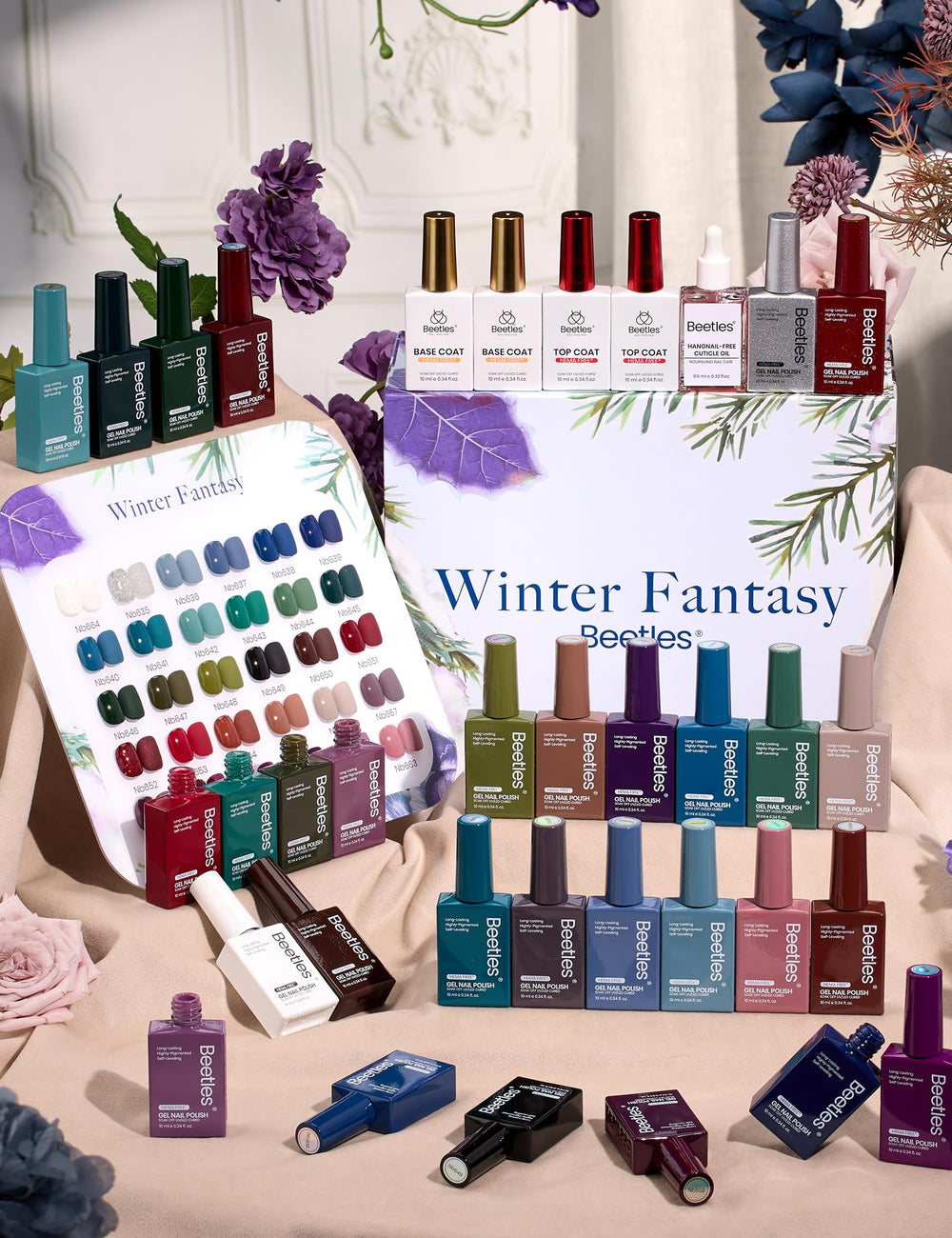 Beetles Spring Gel Polish Set box displays full color collection for at-home manicures.