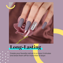 Beetles Stormwatch nail polish brush enabling precise, smooth application.