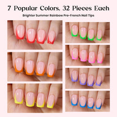 Beetles French tip press on nails featuring classic design for easy at-home manicure