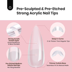 Beetles Tipex 16 sizes for flat nails ensure precise fit and faster prep.