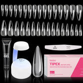 Beetles Tipex apex tips kit with 224 pre-shaped tips for durable extensions
