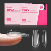 Beetles Tipex Instant Apex Nail Tips in coffin shape for quick sculpted look.