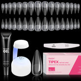 Beetles Tipex Instant Apex Nail Tips Kit close‑up shows strong apex for durable extensions