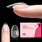 Beetles Tipex instant apex nail tips short oval for quick, seamless extensions.